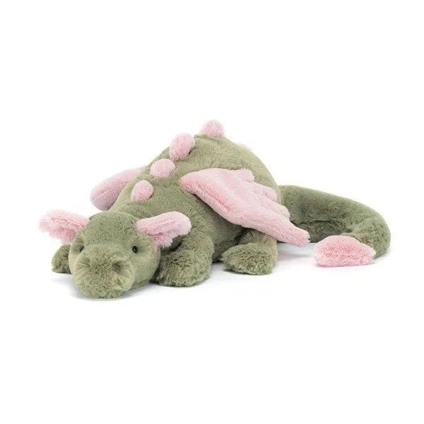 Jellycat Malachy Dragon Large Plush Toy 50 cm – New with Tags &amp; Dust Bag