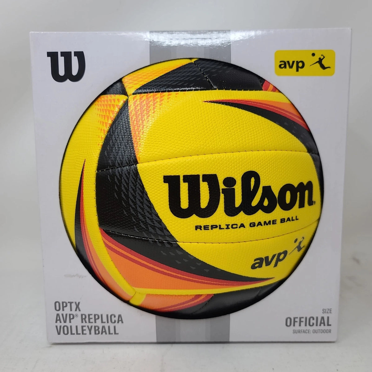 Official Style Beach Volleyball Yellow Black Replica Ball – New