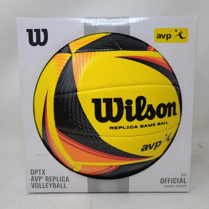 Official Style Beach Volleyball Yellow Black Replica Ball – New